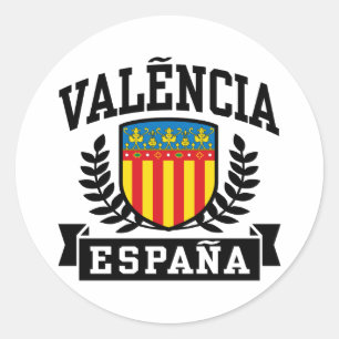 Valencia Espana Runder Aufkleber