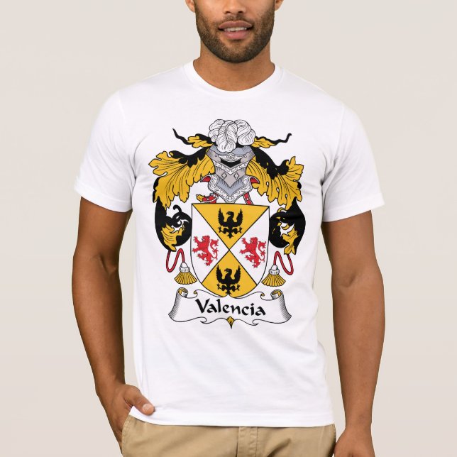 Valencia-Familienwappen T-Shirt (Vorderseite)