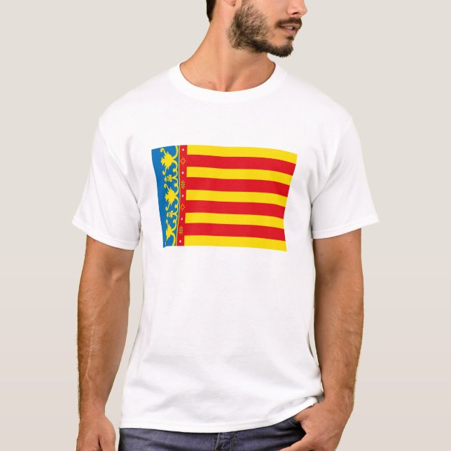 Valencia-Flaggen-T - Shirt (Vorderseite)