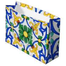 Valencia Garden Spanish  Blue Green Mediterranean 