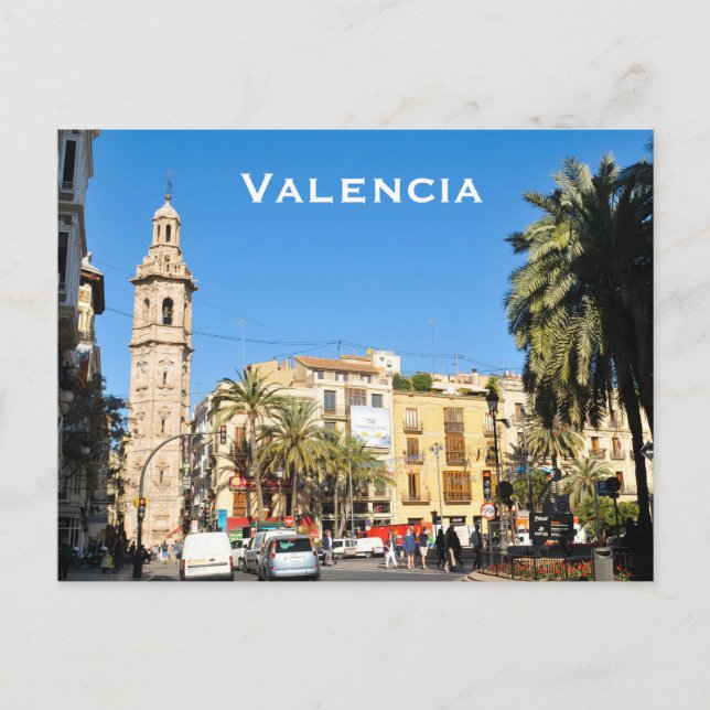 Valencia in Katalonien, Spanien Postkarte (Vorderseite)