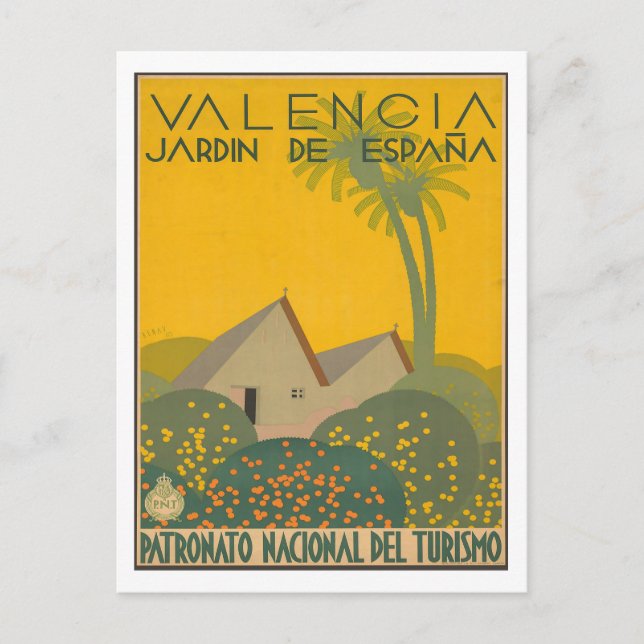 Valencia - Jardin De Espana - Spanien Postkarte (Vorderseite)