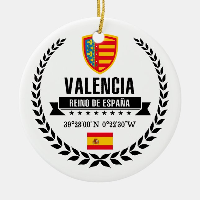 Valencia Keramik Ornament (Vorne)