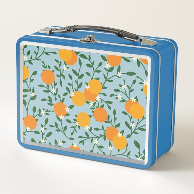 Valencia-Orangen MetallLunchbox Metall Brotdose (Vorderseite)