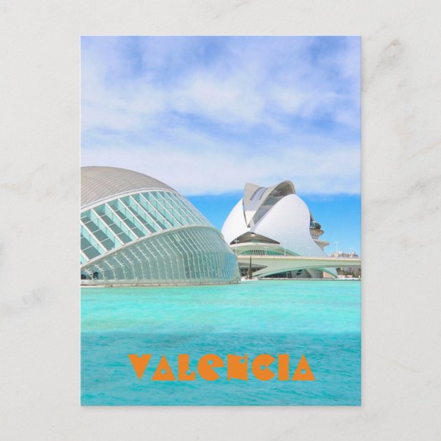 Valencia Postkarte (Vorderseite)