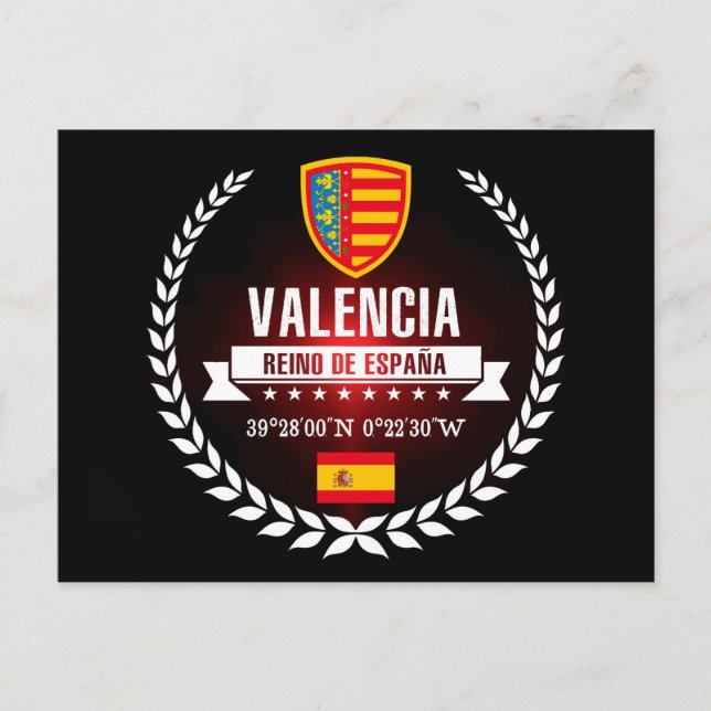 Valencia Postkarte (Vorderseite)