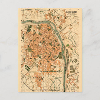 Valencia Spanien 1904 Postkarte