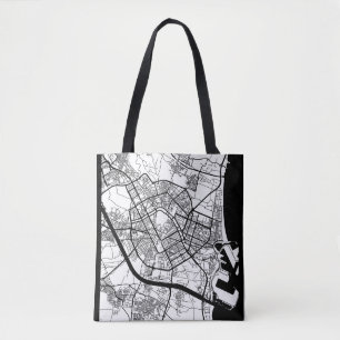 Valencia Spanien Karte Tasche
