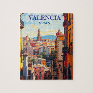 Valencia Spanien Reise Kunst Vintage