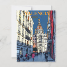 Valencia Spanien Reise Kunst Vintage