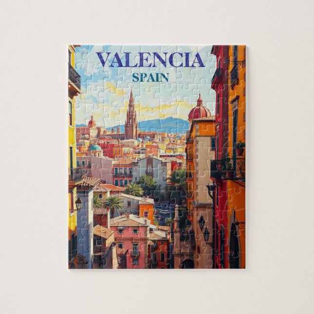 Valencia Spanien Reisen Kunst Vintag (Vertikal)