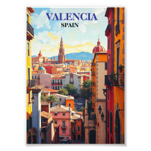 Valencia Spanien Reisen Kunst Vintag Fotodruck