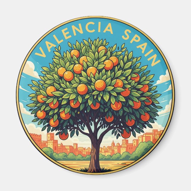 Valencia Spanien Reisen Magnet (Vorne)