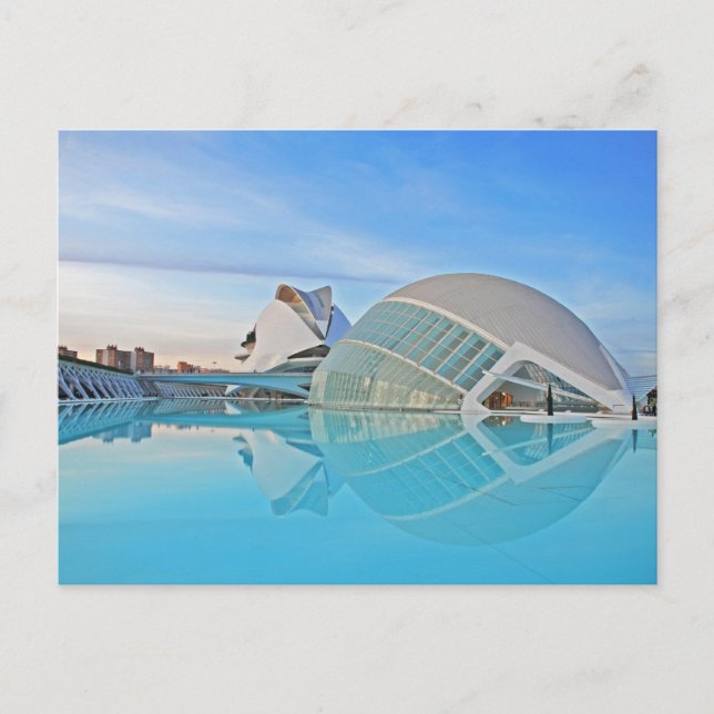 Valencia - Stadt der Künste und der Wissenschaften Postkarte (Vorderseite)