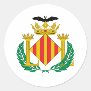 Valencia-Wappen Runder Aufkleber