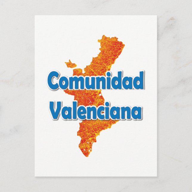Valencian Community Postkarte (Vorderseite)