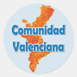Valencian Community Runder Aufkleber