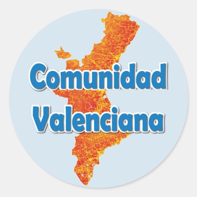 Valencian Community Runder Aufkleber (Vorderseite)