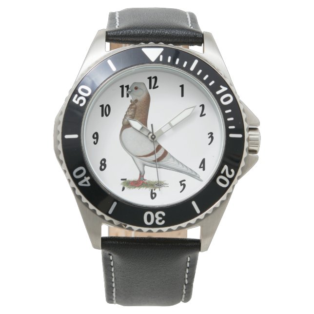Valencian Figurita Pigeon Armbanduhr (Vorderseite)