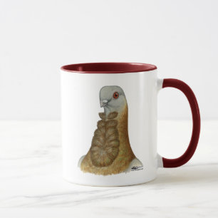 Valencian Figurita Pigeon Portrait Tasse