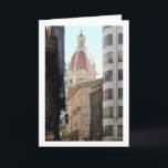 Valencian Street Portrait, Valencia City Karte<br><div class="desc">Valencian Street Portrait,  Valencia City Greeting Card. You can easily customize this product for free if you would like to add wording or change the color of the background.</div>