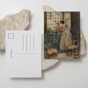 Valenciana a a la Reja   Joaquín Sorolla Postkarte