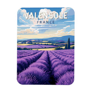 Valensole France Travel Art Vintag Magnet