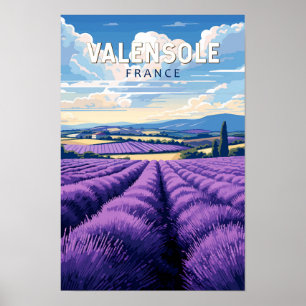 Valensole Frankreich Reise Kunst Vintage Poster