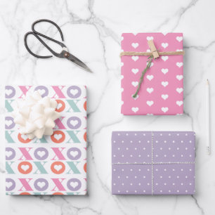 Valentiens Tagesherz Geschenkpapier Set