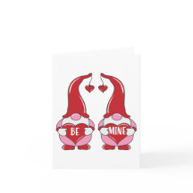 valentijn wenskaart Be Mine - Gnomes