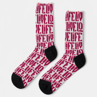 Valentijns Sokken Rood Retro Socken