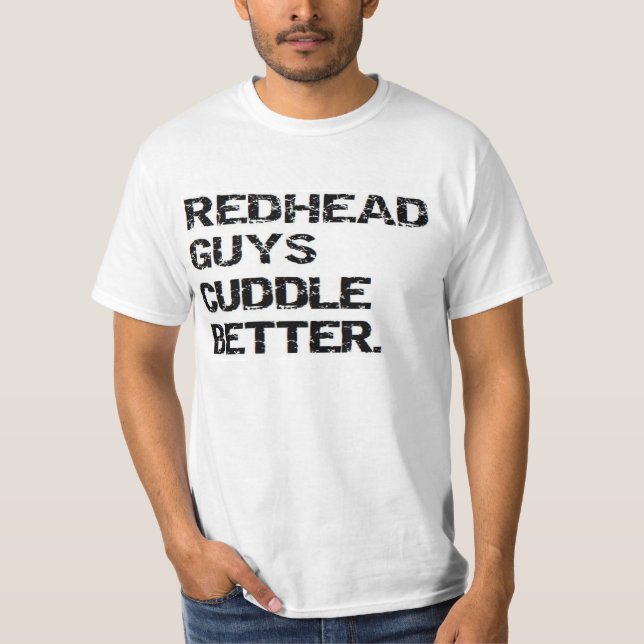 Valentin: Rotkopfkehlchen und Typ, die bessere Hem T-Shirt (Vorderseite)