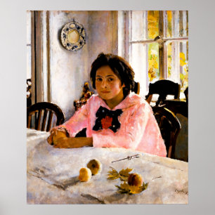 Valentin Serov: Mädchen mit Pfirsichen Poster