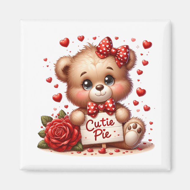 Valentin-Teddy  Magnet (Vorne)