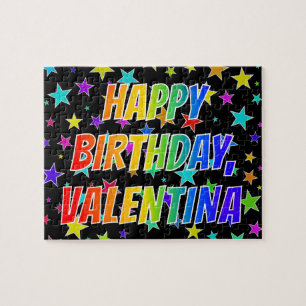 "VALENTINA" Vorname, Spaß "GLÜCKLICHER BIRTHTAG"