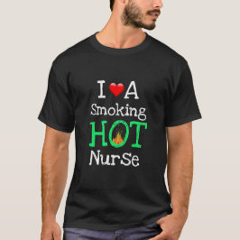 Valentinas Geschenk Funny I LIEBE Ein RAUCHERNURSE T-Shirt