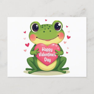Valentinatfrosch Postkarte