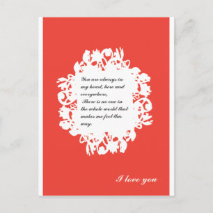 Valentine-12 Feiertagspostkarte