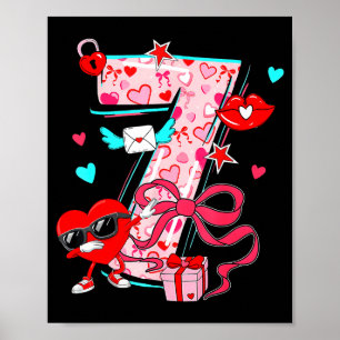 Valentine 67 Six Seven Meme Dabbing Herzen Matchin Poster