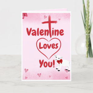 Valentine aime votre carte de voeux