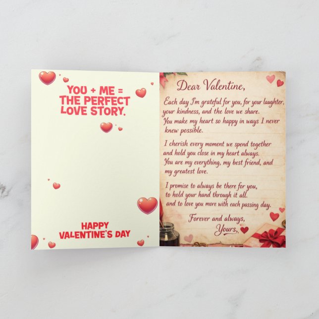 VALENTINE AND MARRIAGE CARD (Innenseite)