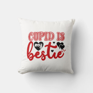 Valentine Art Cupid ist meine Bestie Kissen