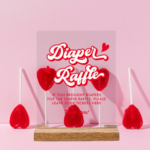 Valentine Baby shower Déchets Raffle