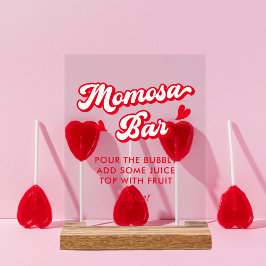 Valentine Baby Shower Momosa Bar Acrylschild