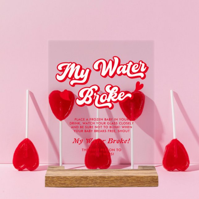 Valentine Baby shower My Water Broke Jeu (Créateur téléchargé)