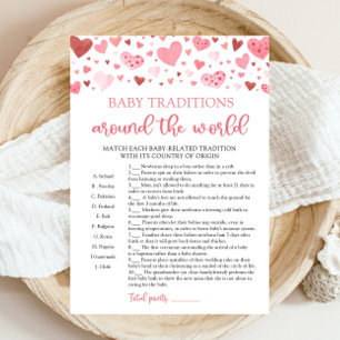 Valentine Baby Traditionen rund um das Weltspiel Einladung