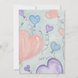 Valentine Balloons Feiertagskarte