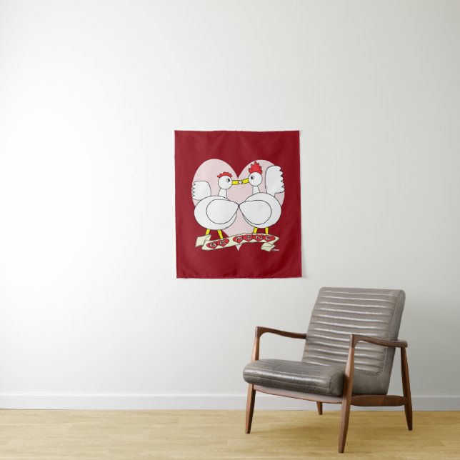 Valentine Be Mine Wandteppich (Beispiel)