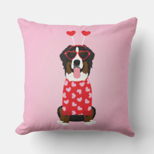 Valentine Bernese Mountain Dog Kissen