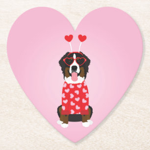 Valentine Bernese Mountain Dog Untersetzer